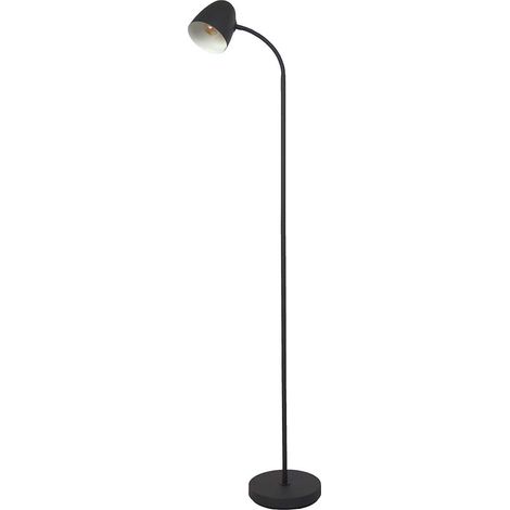 Stehlampe Stehleuchte Beistelllampe Wohnzimmerlampe verstellbar schwarz H 145 cm