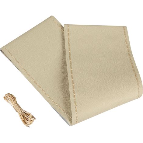 Premium, coprivolante in pelle - L - Ø 37/39 cm - Beige