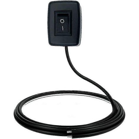 12V-230V/10A SPST-Stabschalter Ein/Aus-Kfz-DIY-Schalter in Tropfenform für Nebelscheinwerfer (mit 1 m Kabel), 1 Stück (1/3)