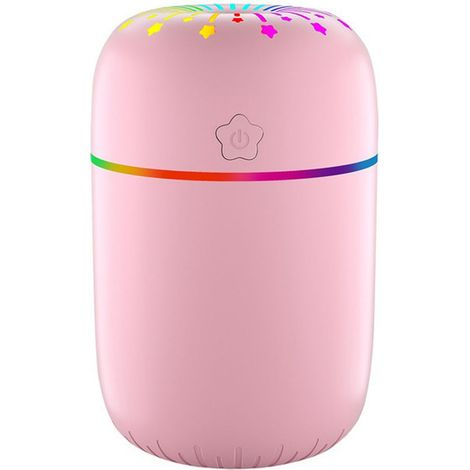 Creative colorful cup desktop air humidifier-star colorful-pink (300ml) (1/5)