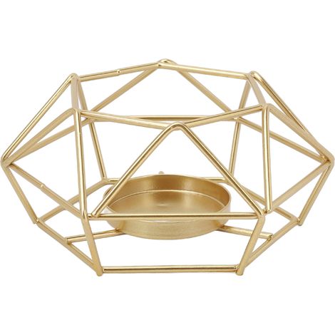 Bougeoirs géométriques pour bougies chauffe-plat, style nordique minimaliste, en métal et fer forgé, pour la décoration intérieure. (1/5)