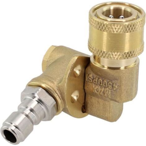 Adaptateur pour nettoyeur haute pression, pistolet à eau haute pression pour voiture, accessoires de réglage du coude (1/4)