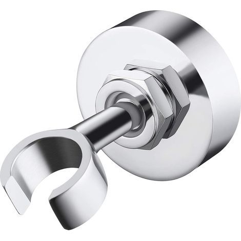 Support Douche Tout en Laiton Support Douchette Mural Support Pommeau de Douche Adhésif pour Baguette de Pulvérisateur à Main Pour Salle de Bain Chrome Poli, C213DG-CH- (1/5)