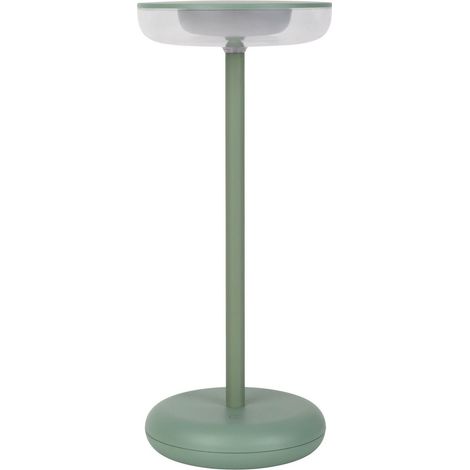Naeve PASI Lampe LED d'extérieur portable rechargeable à intensité variable, couleur menthe 2700 K, IP44, capteur tactile