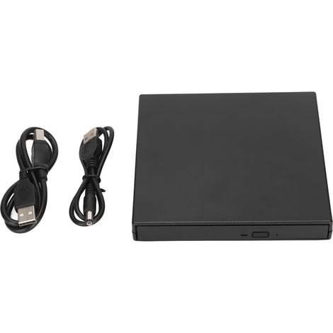 Lecteur optique externe USB ultra-mince et portable DVD/CDRW pour ordinateurs portables et de bureau (1/5)
