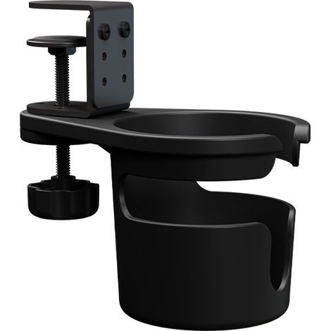 Porte-gobelet de bureau adaptable, rangement pour boissons, porte-gobelet rotatif, porte-gobelet à pince pour bord de table, porte-gobelet à café pour bureau, porte-gobelet pour bureau, porte-gobelet (1/5)