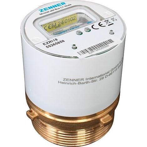 Compteur d’eau sans fil à capsule Zenner Minolist KOAX 2" V2 90°C 2,5 R40V 325 RK ZR, wireless M-Bus