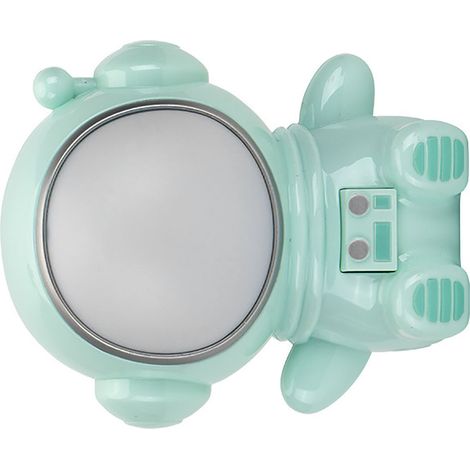 Veilleuse LED 3 modes, colorée, motif astronaute mignon, port USB, lampe de chevet verte pour chambre ou dortoir (1/5)