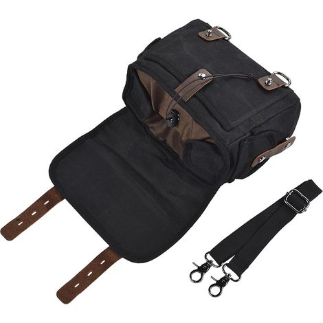 Dirt Bike Bag Sacoche de moto en toile pour siège arrière, sacoches de moto, poches latérales, poches latérales multifonctionnelles pour motos, vélos électriques (1/5)
