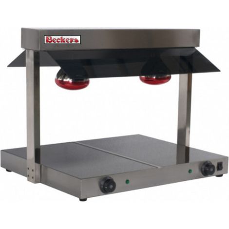 Plaque Chauffante - Infrarouge - 800W - Double - Beckers