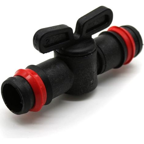 Vanne Plastique 16mm Pack 12 Vanne Arrosage de Sécurité Goutte a Goutte 16mm en Plastique Raccord Tuyau d'Arrosage pour Tuyau Arrosage Goutte à Goutte Outil Jardin Eau (1/5)
