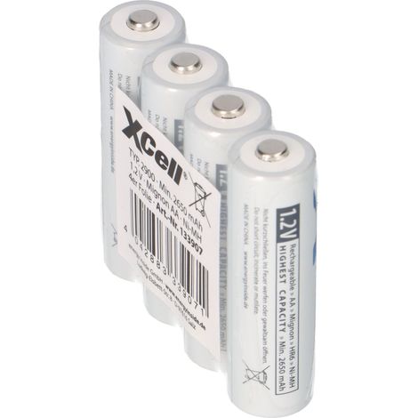 4x Mignon AA Akku Ni-MH 1,2V 2900mAh kompatibel Siemens Gigaset 2000C 2000S (1/5)