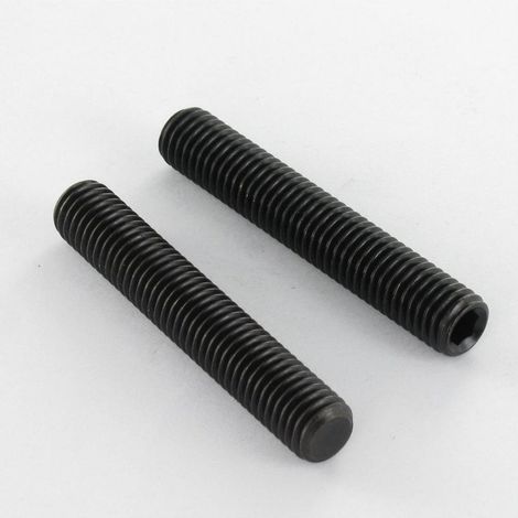 Vis métaux Sans tête six pans creux (sthc) Clé de 4 HC4 M8X20 Bout plat Acier brut-1 pièce (1/3)