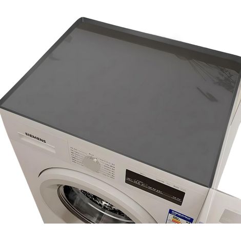 Tapis de machine à laver, absorbant, antidérapant, résistant à l'usure, gris (1/5)