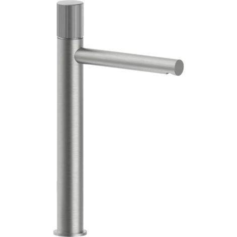 Mitigeur lavabo prolongé avec vidage Clic-Clac, Steel Looking. Paffoni série Jo JO081KST Laiton - Steel looking (1/2)