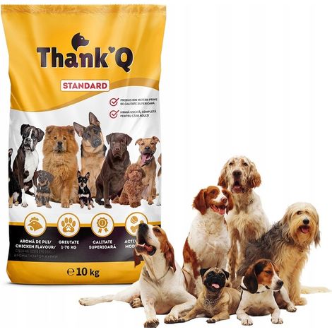 Alimento THANK'Q STANDARD LIGHT para perros con sobrepeso con sabor a pollo, 10 kg