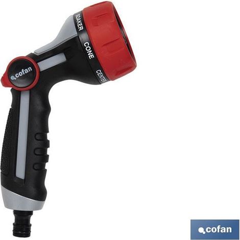 Pistola per irrigazione con 7 modalità di flusso e controllo del flusso con il pollice