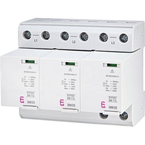 Eti ETITEC SM T12 300 25 kA limitatore di sovratensione modulare