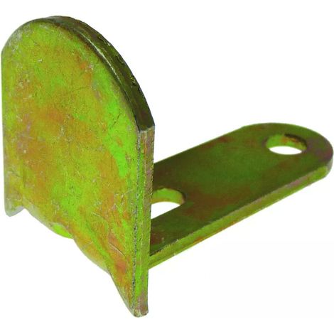 30 Battements longs coudés réglables pour espagnolette de volet - H. 35 mm - Zingué jaune