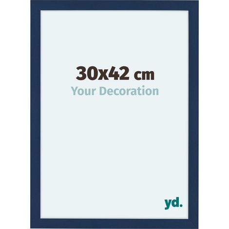 yd. - Cadre photo 30x42 - Bleu Fonce Patine - MDF - Como (1/5)