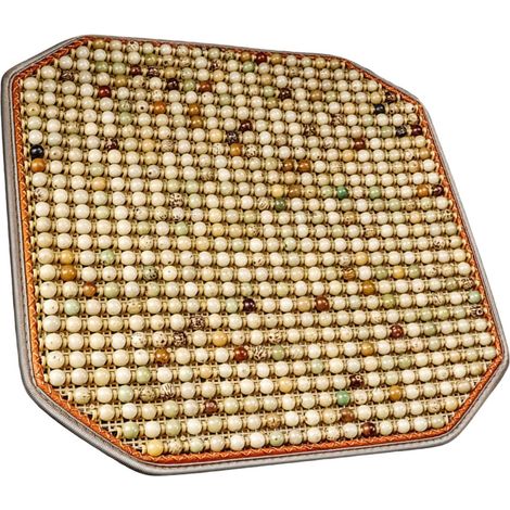 Housses de siège ventilées en perles de bois - Coussin de massage lombaire - Soulage la fatigue - Améliore le confort - Convient pour différents modèles de véhicules - Coussin de voiture (1/5)