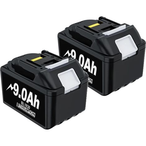 Batería de repuesto, 18 V, compatible con varias herramientas, 2 unidades BL1830 9.0 Ah (1/2)