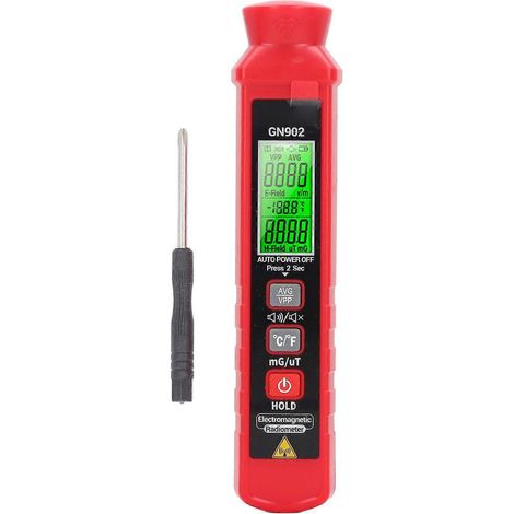 Digitales EMF-Messgerät mit LCD-Display, Detektor für elektromagnetische Strahlung, Geisterjagd-Ausrüstung für Zuhause, Schwangere
