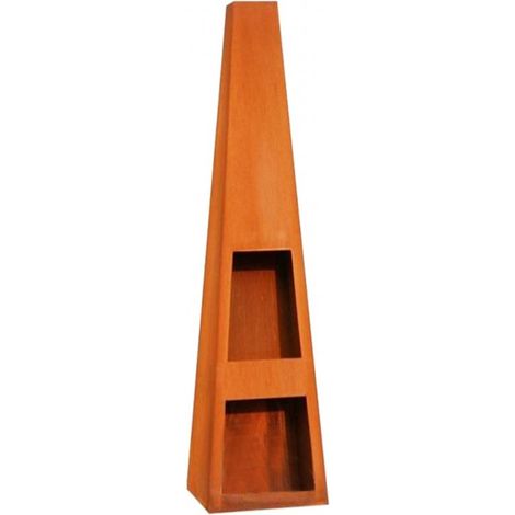 Cheminée de jardin en acier TEXAS 118x40x40 cm avec rangement-http://maisondelatendance.com/img/co/1001.jpg-Rouillé--http://maisondelatendance.com/img/co/1001.jpg-