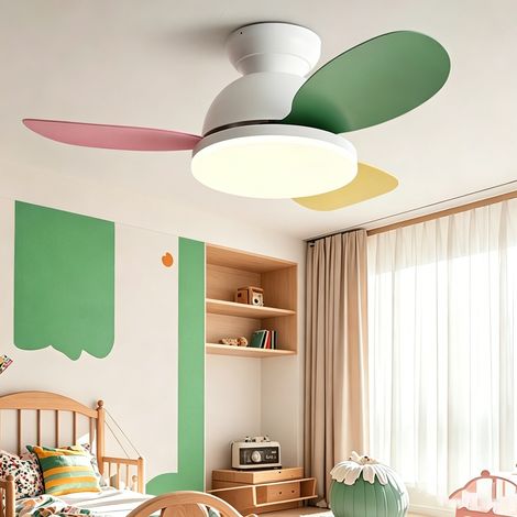 Ventilador de techo de 92 cm con luz, control remoto/control de pared, 3 temperaturas de color, 6 velocidades y temporizador. (1/5)