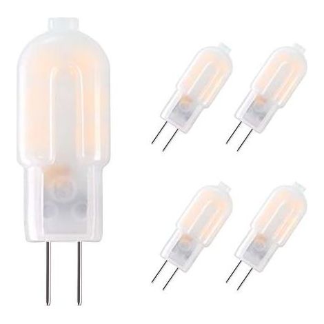 Vicloon G4 LED-Lampe, [10er-Pack] G4 LED-Lampen, warmweiß, klar, 2 W, 130 lm, Ersatz für 15-W-Halogenlampen, 12 V AC/DC, 3000 K, [YJD] (1/5)