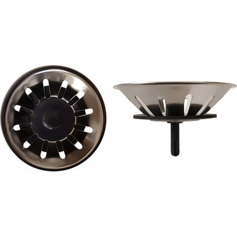 Cestello rimovibile in acciaio inox con bordi, diametro 78mm