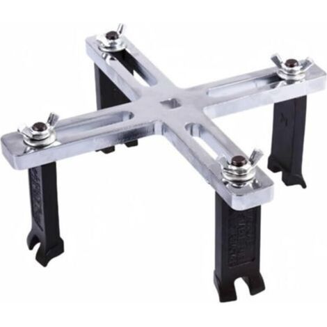 Herramienta para extraer el anillo de bloqueo del depósito de combustible, diseño ajustable de cuatro mordazas, acero cromo vanadio, rango de diámetro de 5,3 a 15,9 cm, compatible con (1/5)