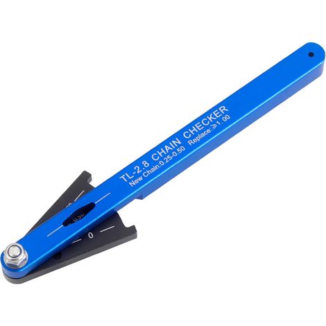Jauge de chaîne de vélo Usure Règle de mesure d'usure de la chaîne de vélo de route Outil d'inspection extensible (1/5)