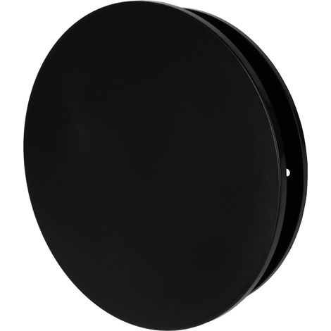 125mm Diffuseur de Ventilation Rond en Plastique Noir - Circulaire Réglable pour CVC, Conduit d'Air - Echappement, Admission Airflow Ventilation - Grille Registre - Diffuseur Salle de Bain (1/5)