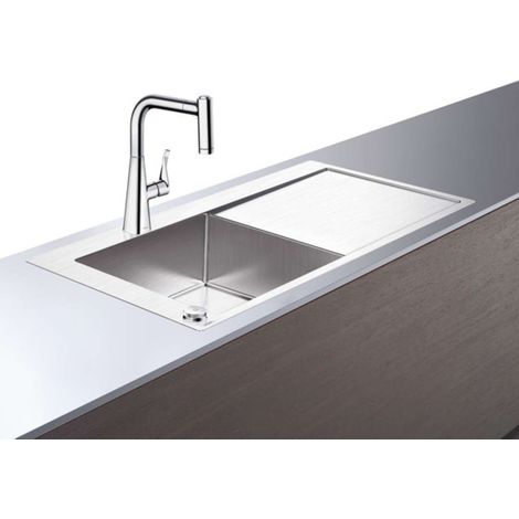 C71-F450-11 Set lavello 450 con gocciolatoio / con Select 220 con sBox chrome (1/5)