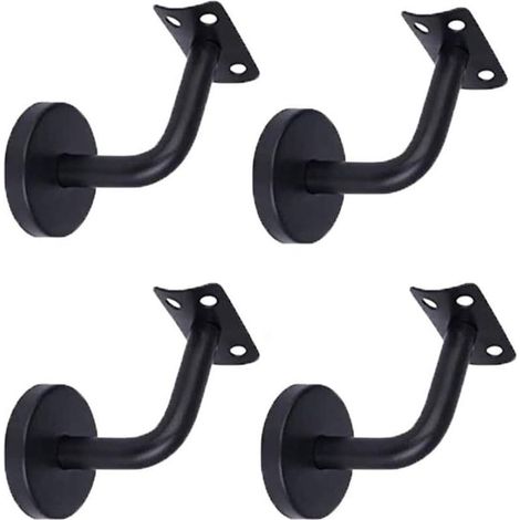 4 Pièces Acier Inoxydable Supports de Main Courante pour Fixation Murale Supports de Rail d'escalier pour Rampe Escalier (1/5)