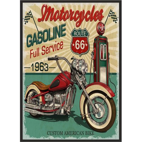 Bild Poster im Rahmen 33x43 cm Garage Motor P1855 (1/4)