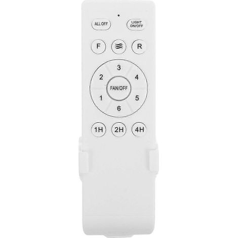 Télécommande universelle pour ventilateur de plafond, 6 vitesses et 3 minuteries, compatible avec la plupart des luminaires pour ventilateur de plafond, minuterie 1/2/4 heures (1/5)