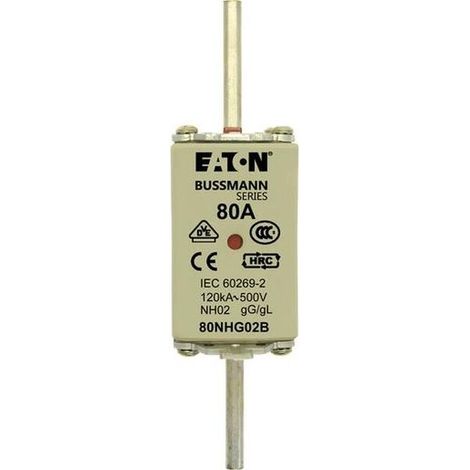 Multipack 3 Stück Eaton Sicherungseinsatz Niederspannung 80 A AC 500 V NH02 gL/gG IEC