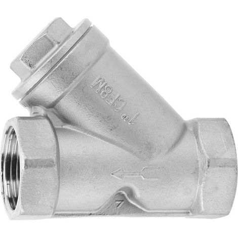 Filtro a Y da 1 pollice, filettatura femmina DN25, acciaio inox 304. Filtro a forma di Y per acqua, olio e gas. (1/5)