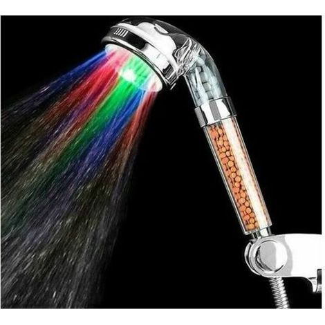 LED Shower Head with Filtration, Illuminated Shower Head with 7 Changing Colors and Increased Water Pressure (1/5)