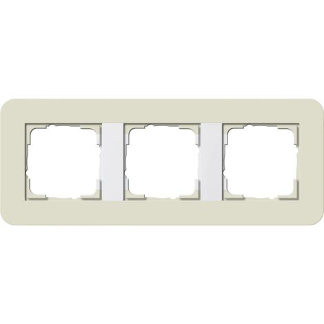 Gira Abdeckrahmen 3f Gira E3 Sand/Reinweiß [0213417], 0213 417