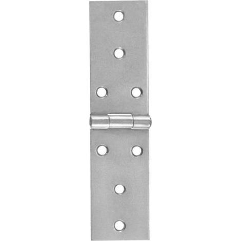 Cerniere strette lunghe Inox 80 x 28 mm. - 2 pz.