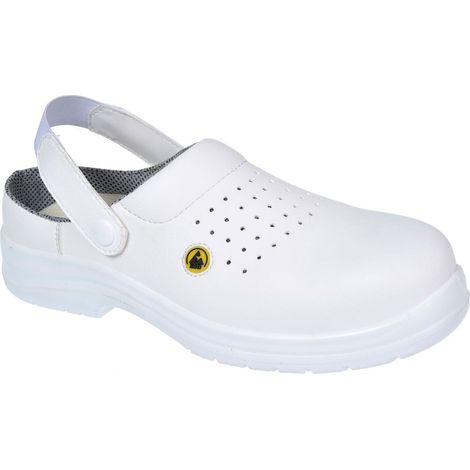 Scarpa di sicurezza ventilata in composito ESD Sb Ae colore: bianco taglia 45 - Portwest
