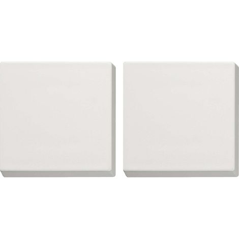Cyclingcolors – Lot de 2 plaques d'obturation universelles 50 x 50mm – Protection enfants – Compatible 230V – Finition blanche mate