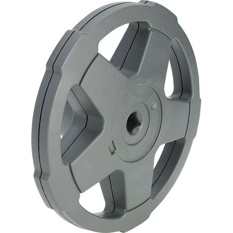 Poignée 2237.3XL en plastique noir DN65-DN100