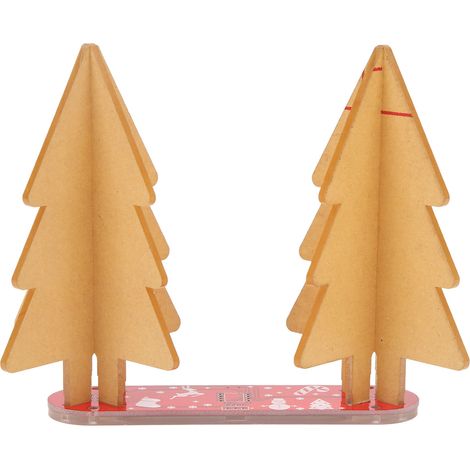 LED-Weihnachtsbaum-Schaltungsset, mattiertes Acryl, DIY-Set für einen farbenfrohen 3D-Elektronik-Weihnachtsbaum, rote Weihnachtsdekoration (1/5)
