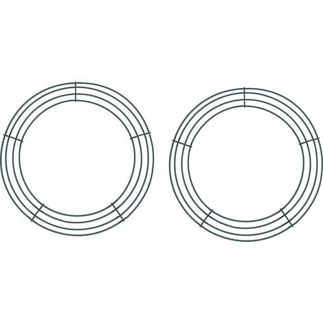 Cadre Pour Couronne - Forme Ronde En Fil Métallique - 30 Cm De Diamètre - Pour Décorations De Noël Et Arts Créatifs - 3 Pièces (1/5)