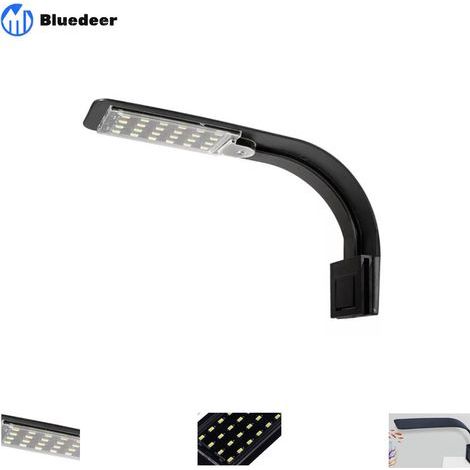 Aquarium Lampe LED Eclairage Blanc et Bleu Nano à Clip pour Poisson Plantes 23-50 cm (1/3)
