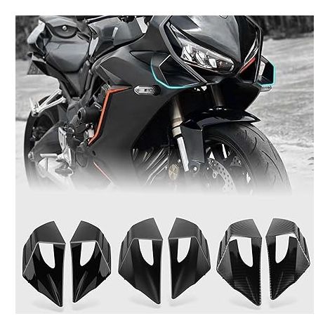 Spoilers de force de descente latérale de moto aile de carénage Aile de déflecteur d'air CBR650R 2019 2020 2021 2022 2023 GSX250R Noir mat (1/5)